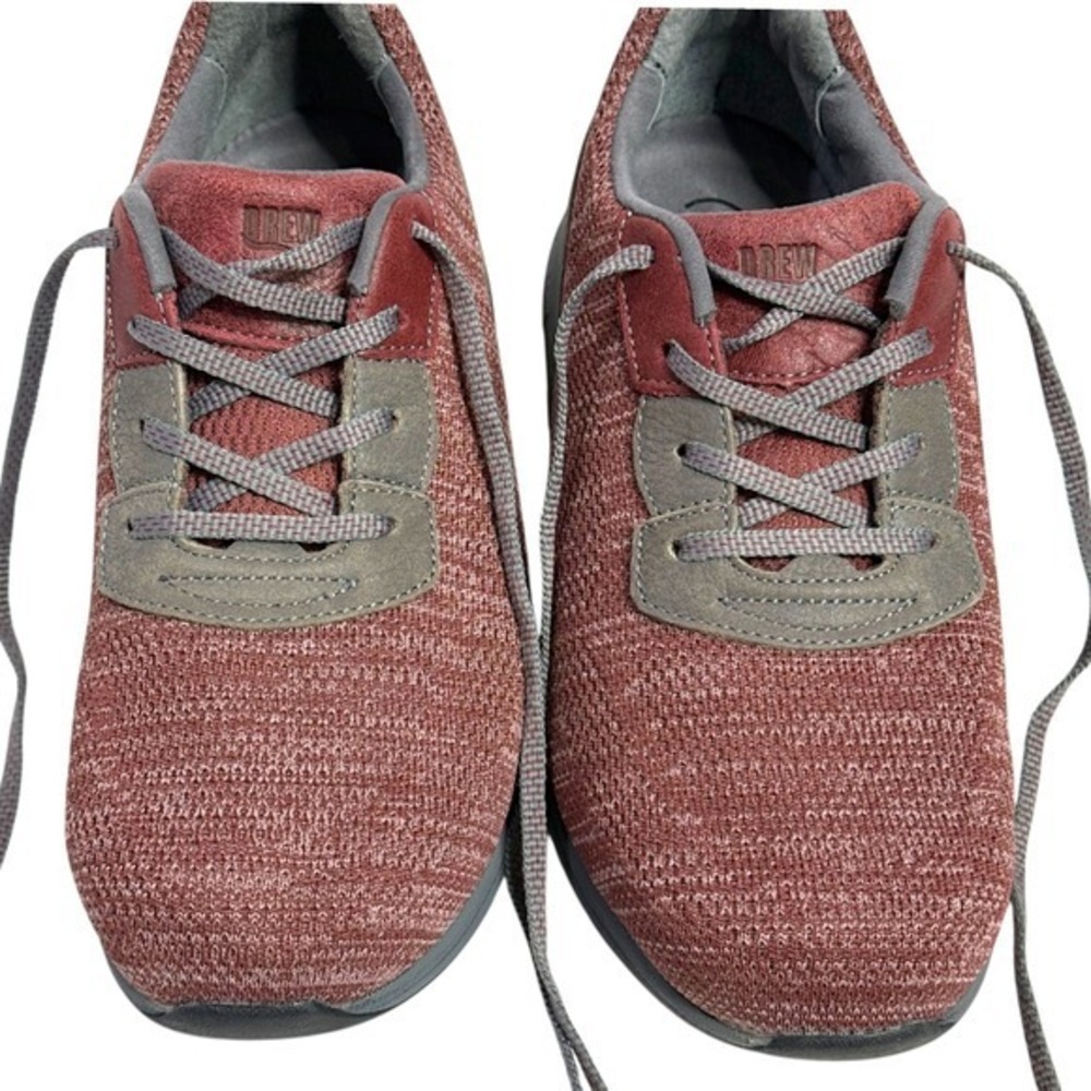 Drew Womens 8.5 XW Terrain Burgundy Gray Orthopedic Walking Shoes Sneakers - Picture 7 of 10